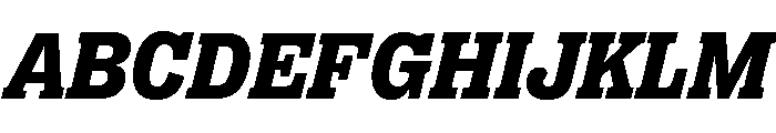Right Slab Italic Variable 6 Font UPPERCASE