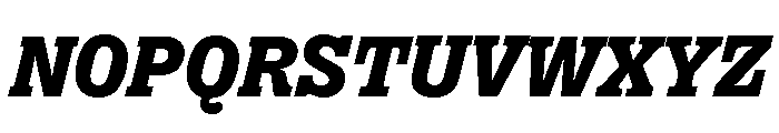 Right Slab Italic Variable 6 Font UPPERCASE
