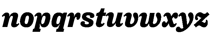 Right Slab Italic Variable 6 Font LOWERCASE