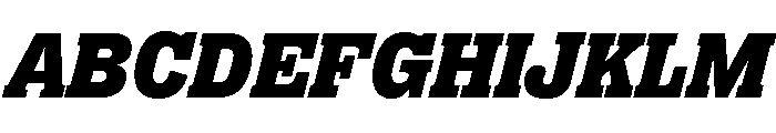 Right Slab Italic Variable 7 Font UPPERCASE