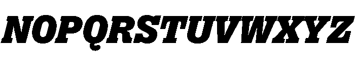 Right Slab Italic Variable 7 Font UPPERCASE