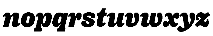 Right Slab Italic Variable 7 Font LOWERCASE