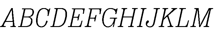 Right Slab Italic Variable Font UPPERCASE