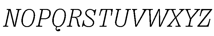 Right Slab Italic Variable Font UPPERCASE