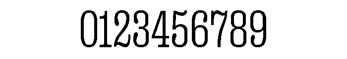 Right Slab Narrow Variable 2 Font OTHER CHARS