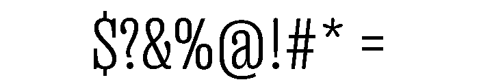 Right Slab Narrow Variable 2 Font OTHER CHARS