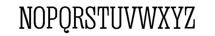 Right Slab Narrow Variable 2 Font UPPERCASE
