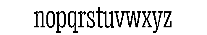 Right Slab Narrow Variable 2 Font LOWERCASE