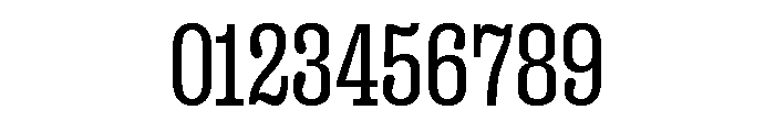 Right Slab Narrow Variable 3 Font OTHER CHARS