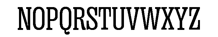 Right Slab Narrow Variable 3 Font UPPERCASE
