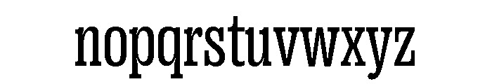 Right Slab Narrow Variable 3 Font LOWERCASE