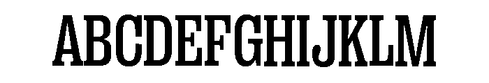 Right Slab Narrow Variable 4 Font UPPERCASE