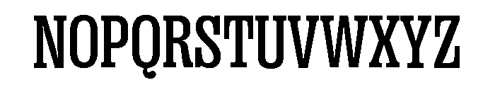 Right Slab Narrow Variable 4 Font UPPERCASE