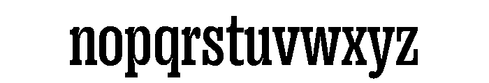 Right Slab Narrow Variable 4 Font LOWERCASE
