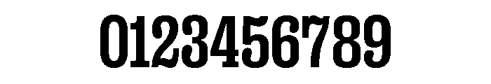 Right Slab Narrow Variable 5 Font OTHER CHARS
