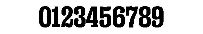 Right Slab Narrow Variable 6 Font OTHER CHARS