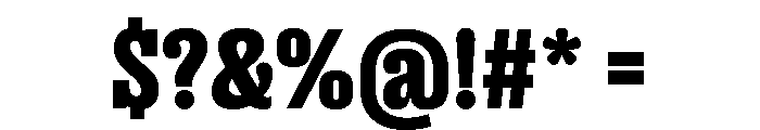 Right Slab Narrow Variable 7 Font OTHER CHARS