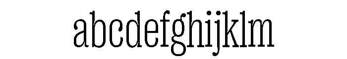 Right Slab Narrow Variable FONT