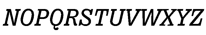 Right Slab Regular Italic Font UPPERCASE