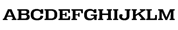Right Slab Spatial Medium Font UPPERCASE