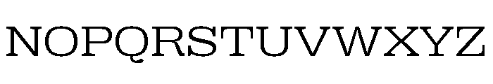 Right Slab Spatial Variable 2 Font UPPERCASE