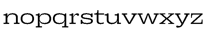 Right Slab Spatial Variable 2 Font LOWERCASE