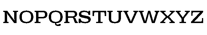 Right Slab Spatial Variable 3 Font UPPERCASE