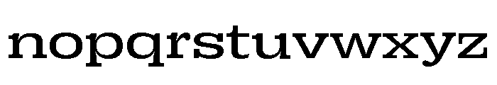 Right Slab Spatial Variable 3 Font LOWERCASE