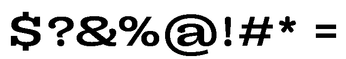 Right Slab Spatial Variable 4 Font OTHER CHARS