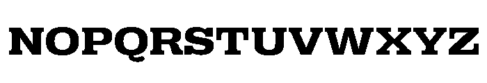 Right Slab Spatial Variable 5 Font UPPERCASE