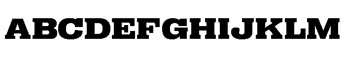Right Slab Spatial Variable 6 Font UPPERCASE