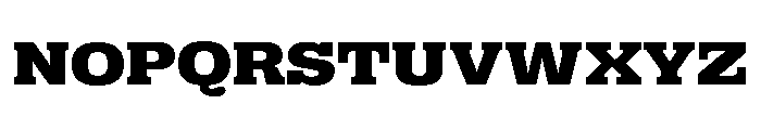 Right Slab Spatial Variable 6 Font UPPERCASE