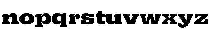 Right Slab Spatial Variable 6 Font LOWERCASE