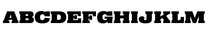 Right Slab Spatial Variable 7 Font UPPERCASE