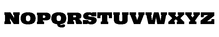 Right Slab Spatial Variable 7 Font UPPERCASE
