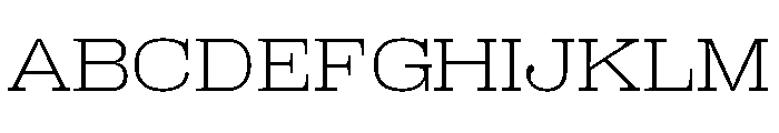 Right Slab Spatial Variable Font UPPERCASE