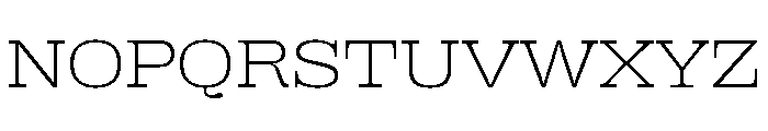 Right Slab Spatial Variable Font UPPERCASE