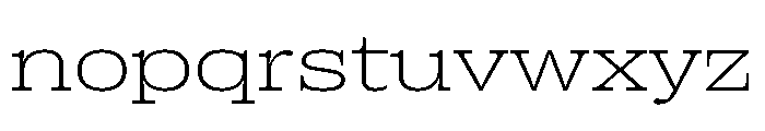 Right Slab Spatial Variable Font LOWERCASE