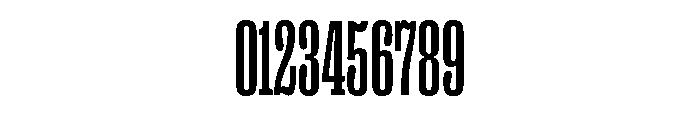 Right Slab Tall Medium Font OTHER CHARS