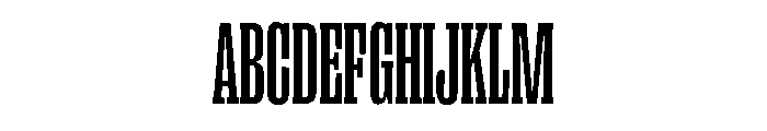 Right Slab Tall Medium Font UPPERCASE