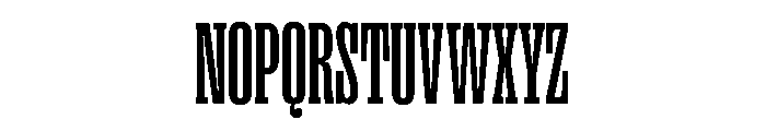 Right Slab Tall Medium Font UPPERCASE