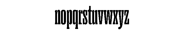 Right Slab Tall Medium Font LOWERCASE