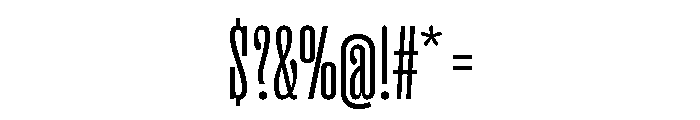 Right Slab Tall Variable 2 Font OTHER CHARS