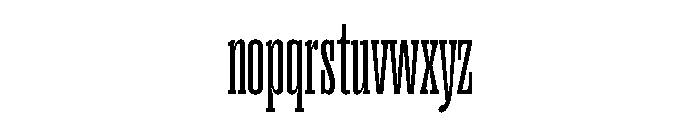 Right Slab Tall Variable 2 Font LOWERCASE