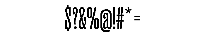 Right Slab Tall Variable 3 Font OTHER CHARS
