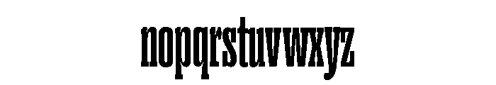 Right Slab Tall Variable 5 Font LOWERCASE