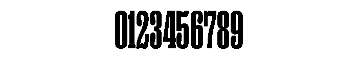 Right Slab Tall Variable 6 Font OTHER CHARS