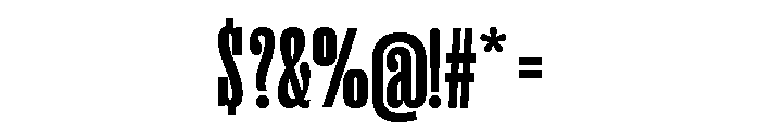 Right Slab Tall Variable 6 Font OTHER CHARS