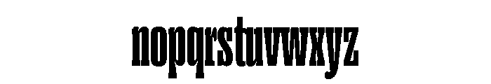 Right Slab Tall Variable 6 Font LOWERCASE