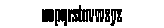 Right Slab Tall Variable 7 Font LOWERCASE